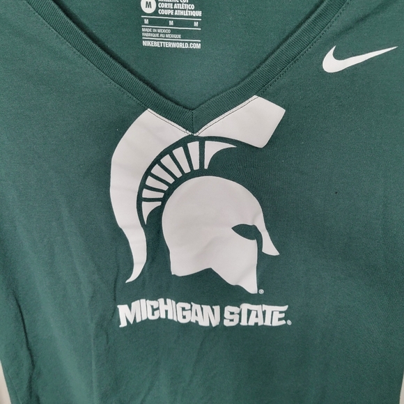 Nike Michigan State V-Neck College Shirt - Picture 3 of 4